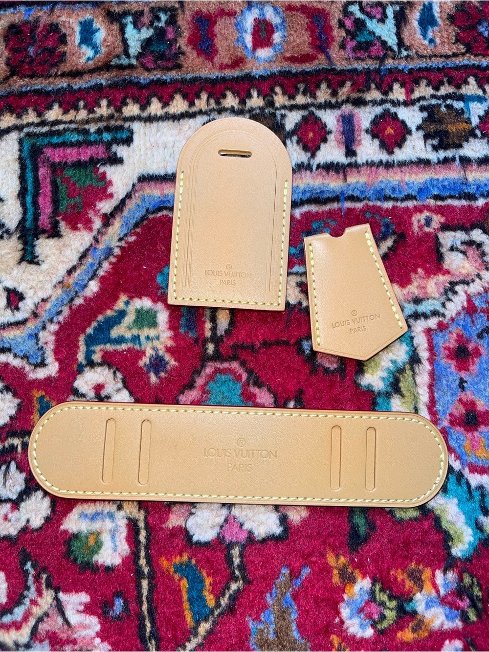 Louis Vuitton Vachetta Leather Luggage Tags